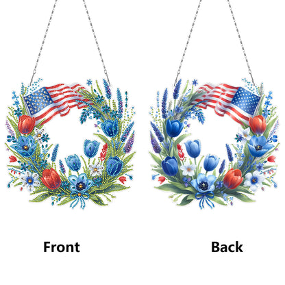 Bear DIY Diamond Art Pendant Kit Diamond Painting Hanging Pendant for Art Crafts