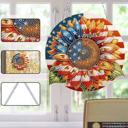 Bear DIY Diamond Art Pendant Kit Diamond Painting Hanging Pendant for Art Crafts