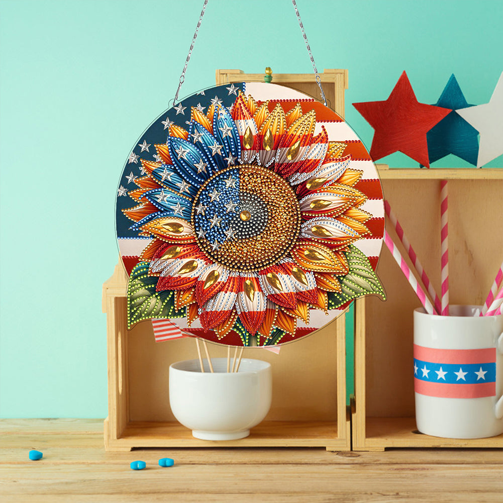 Bear DIY Diamond Art Pendant Kit Diamond Painting Hanging Pendant for Art Crafts