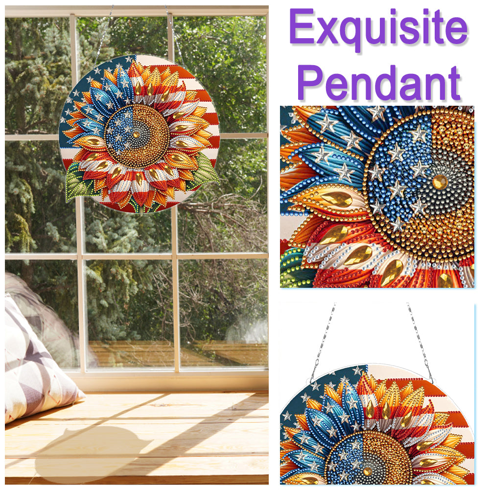 Bear DIY Diamond Art Pendant Kit Diamond Painting Hanging Pendant for Art Crafts