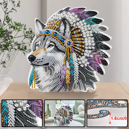 2D Flat Animal DIY Diamond Painting Desktop Decorations Bedroom Table Decoration
