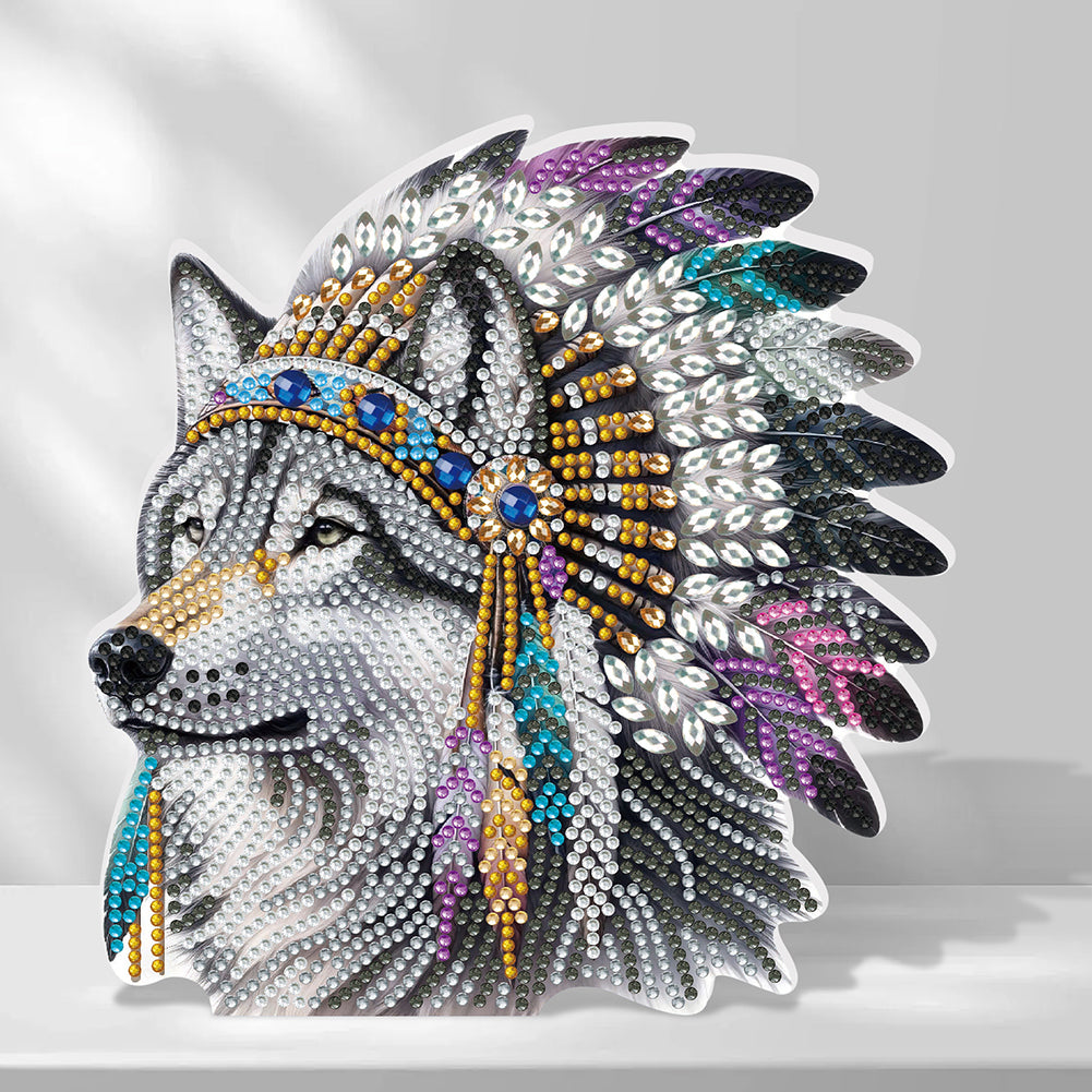 2D Flat Animal DIY Diamond Painting Desktop Decorations Bedroom Table Decoration