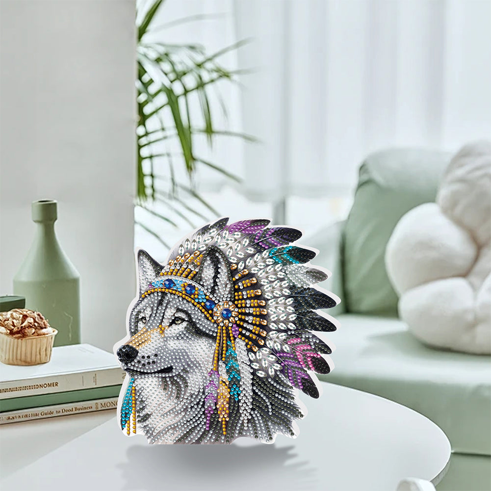 2D Flat Animal DIY Diamond Painting Desktop Decorations Bedroom Table Decoration