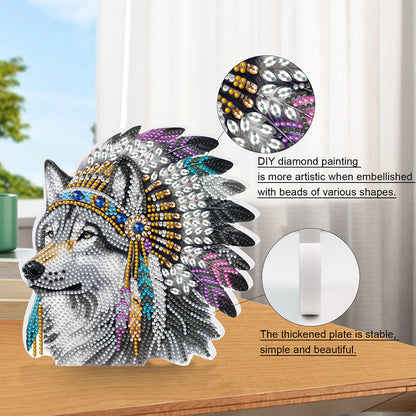 2D Flat Animal DIY Diamond Painting Desktop Decorations Bedroom Table Decoration