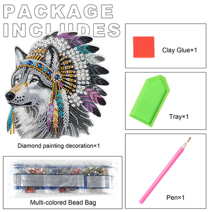 2D Flat Animal DIY Diamond Painting Desktop Decorations Bedroom Table Decoration