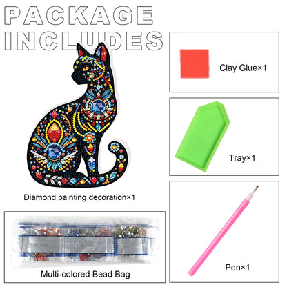 2D Flat Animal DIY Diamond Painting Desktop Decorations Bedroom Table Decoration