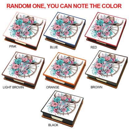 Birds Leather Diamond Art Note Box with 150 Sheets of Paper for Adults Beginners
