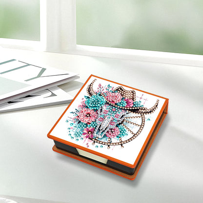 Birds Leather Diamond Art Note Box with 150 Sheets of Paper for Adults Beginners