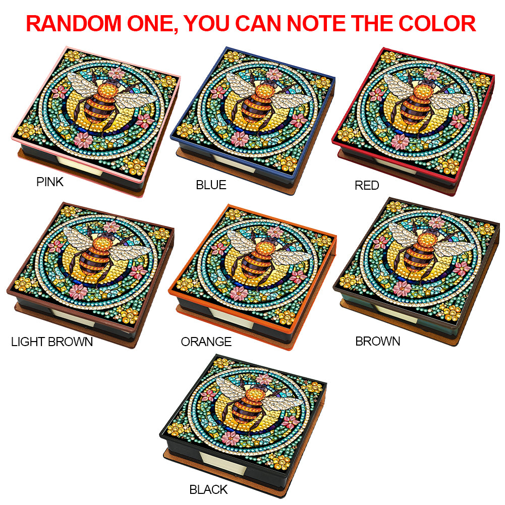 Birds Leather Diamond Art Note Box with 150 Sheets of Paper for Adults Beginners