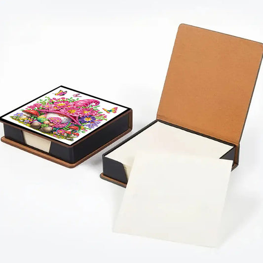 Cross Leather Diamond Art Note Box with 160 Sheets of Paper for Adults Beginners