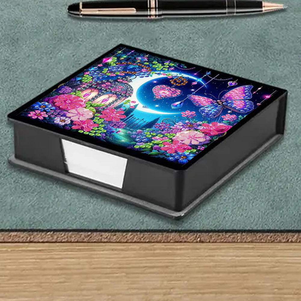 Cross Leather Diamond Art Note Box with 160 Sheets of Paper for Adults Beginners
