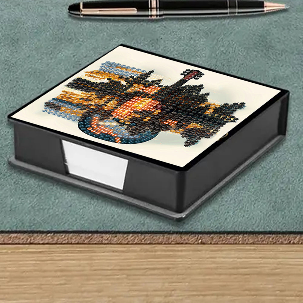 Cross Leather Diamond Art Note Box with 160 Sheets of Paper for Adults Beginners