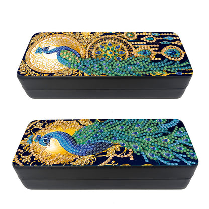 2Pcs Diamond Painting Eyeglasses Case Glasses Storage Case for Friends Gift