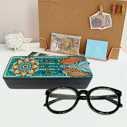 2Pcs Diamond Painting Eyeglasses Case Glasses Storage Case for Friends Gift