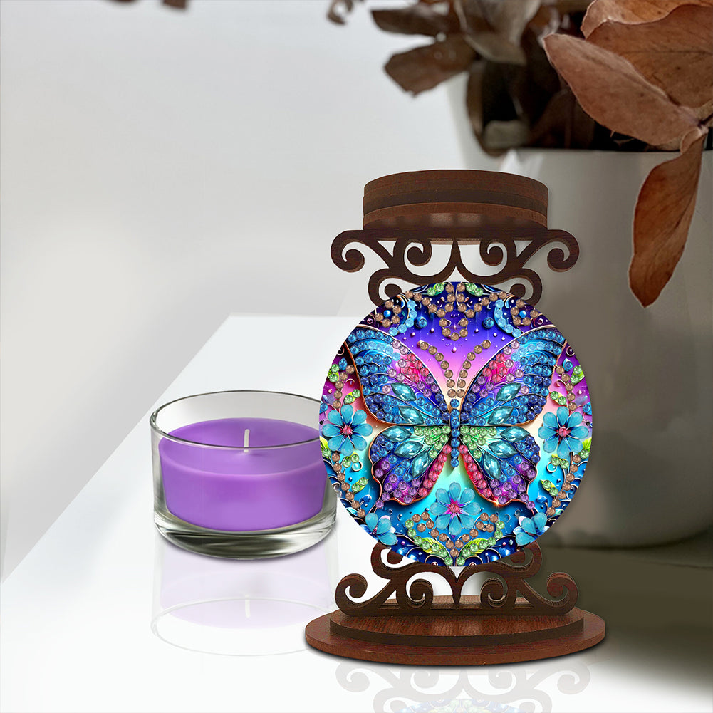 Animals Diamond Painting Candle Holder Ornaments Desktop Tea Light Candle Holder
