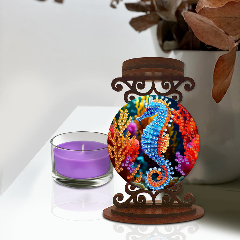 Animals Diamond Painting Candle Holder Ornaments Desktop Tea Light Candle Holder