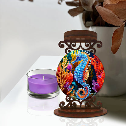 Animals Diamond Painting Candle Holder Ornaments Desktop Tea Light Candle Holder