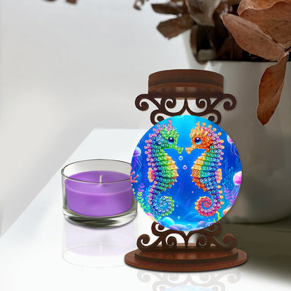 Animals Diamond Painting Candle Holder Ornaments Desktop Tea Light Candle Holder