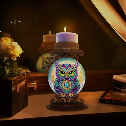 Animals Diamond Painting Candle Holder Ornaments Desktop Tea Light Candle Holder