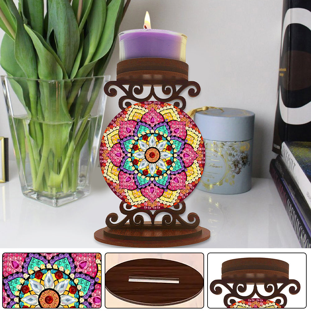 Animals Diamond Painting Candle Holder Ornaments Desktop Tea Light Candle Holder