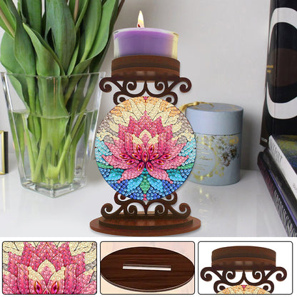 Animals Diamond Painting Candle Holder Ornaments Desktop Tea Light Candle Holder