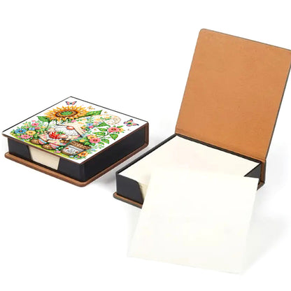 Cross Leather Diamond Art Note Box with 160 Sheets of Paper for Adults Beginners