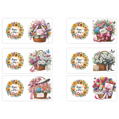 6pcs Diamond Painting Greeting Cards DIY Handmade Diamond Art Cards for Adults