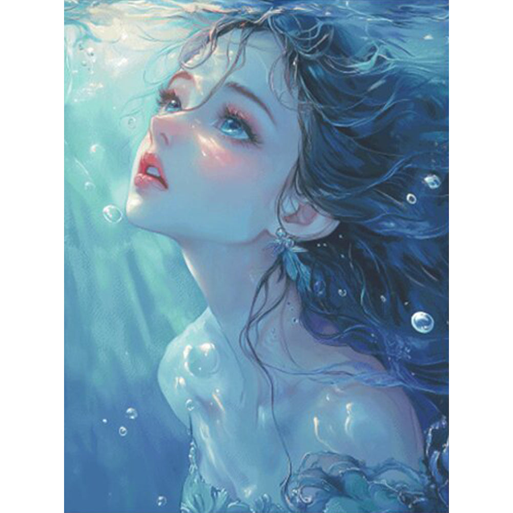 Silhouette In The Water - 14CT Stamped Cross Stitch 75*95CM(Fairy Brand)