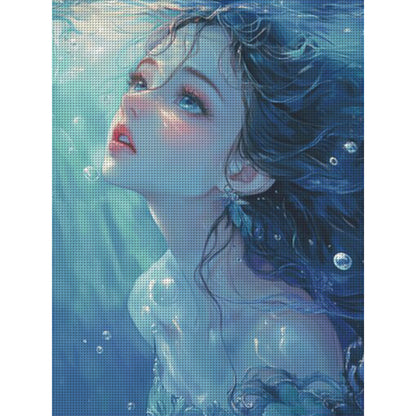 Silhouette In The Water - 14CT Stamped Cross Stitch 75*95CM(Fairy Brand)