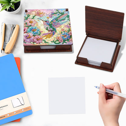 Animals Diamond Painting Notecard Box Gem Art Sticky Note Holder for Home Office