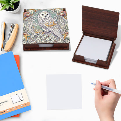 Animals Diamond Painting Notecard Box Gem Art Sticky Note Holder for Home Office