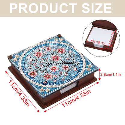 Animals Diamond Painting Notecard Box Gem Art Sticky Note Holder for Home Office