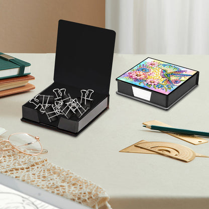 Animals Diamond Painting Notecard Box Gem Art Sticky Note Holder for Home Office