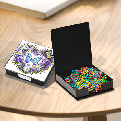Animals Diamond Painting Notecard Box Gem Art Sticky Note Holder for Home Office