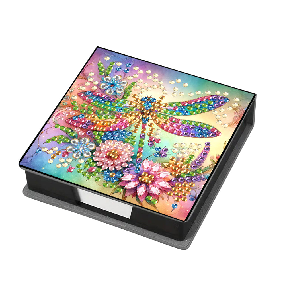 Animals Diamond Painting Notecard Box Gem Art Sticky Note Holder for Home Office