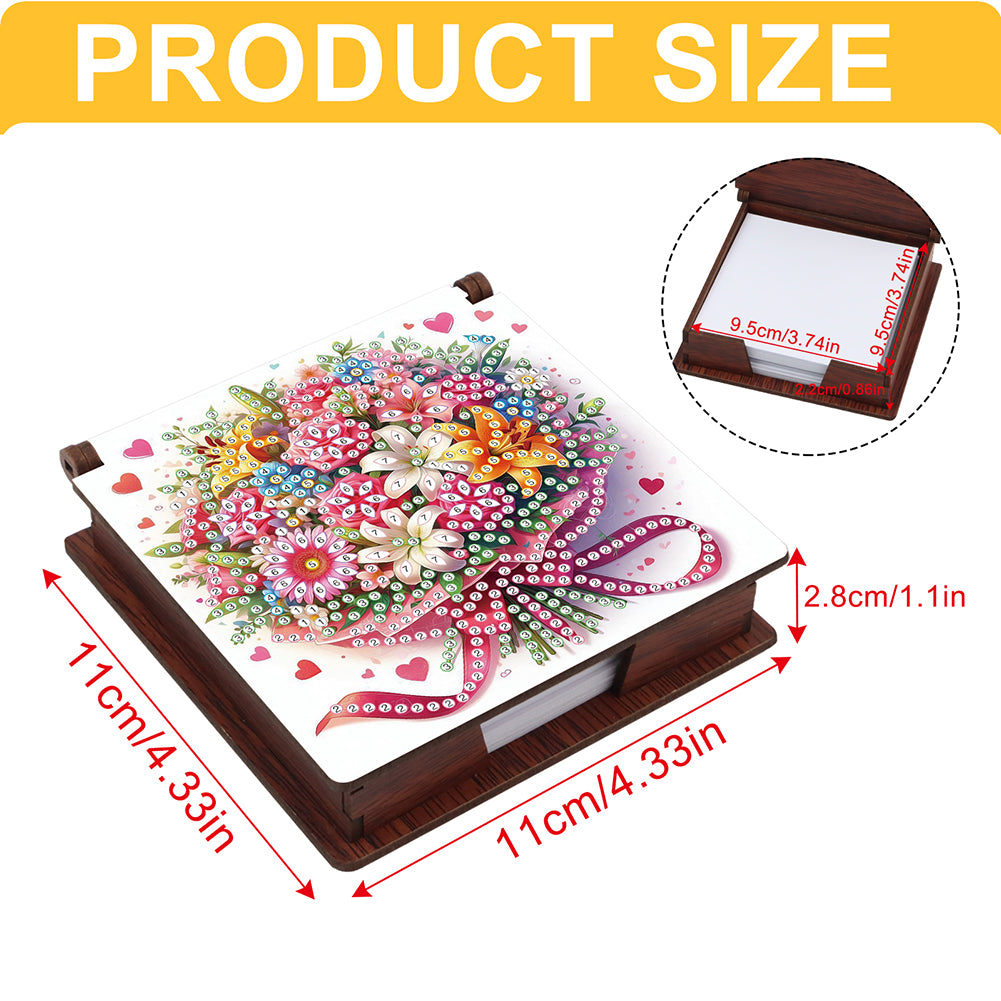 1pc Diamond Painting Kit Note Box 160 Sticky Notes Home Office School Supplies
