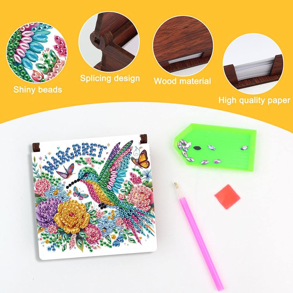 1pc Diamond Painting Kit Note Box 160 Sticky Notes Home Office School Supplies