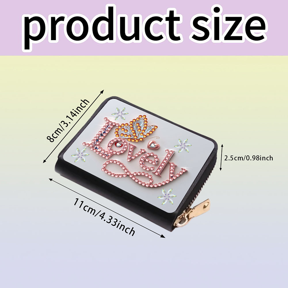 Diamond Painting Card Holder Coin Purse Diamond Art Wallet Pouch Gifts for Women