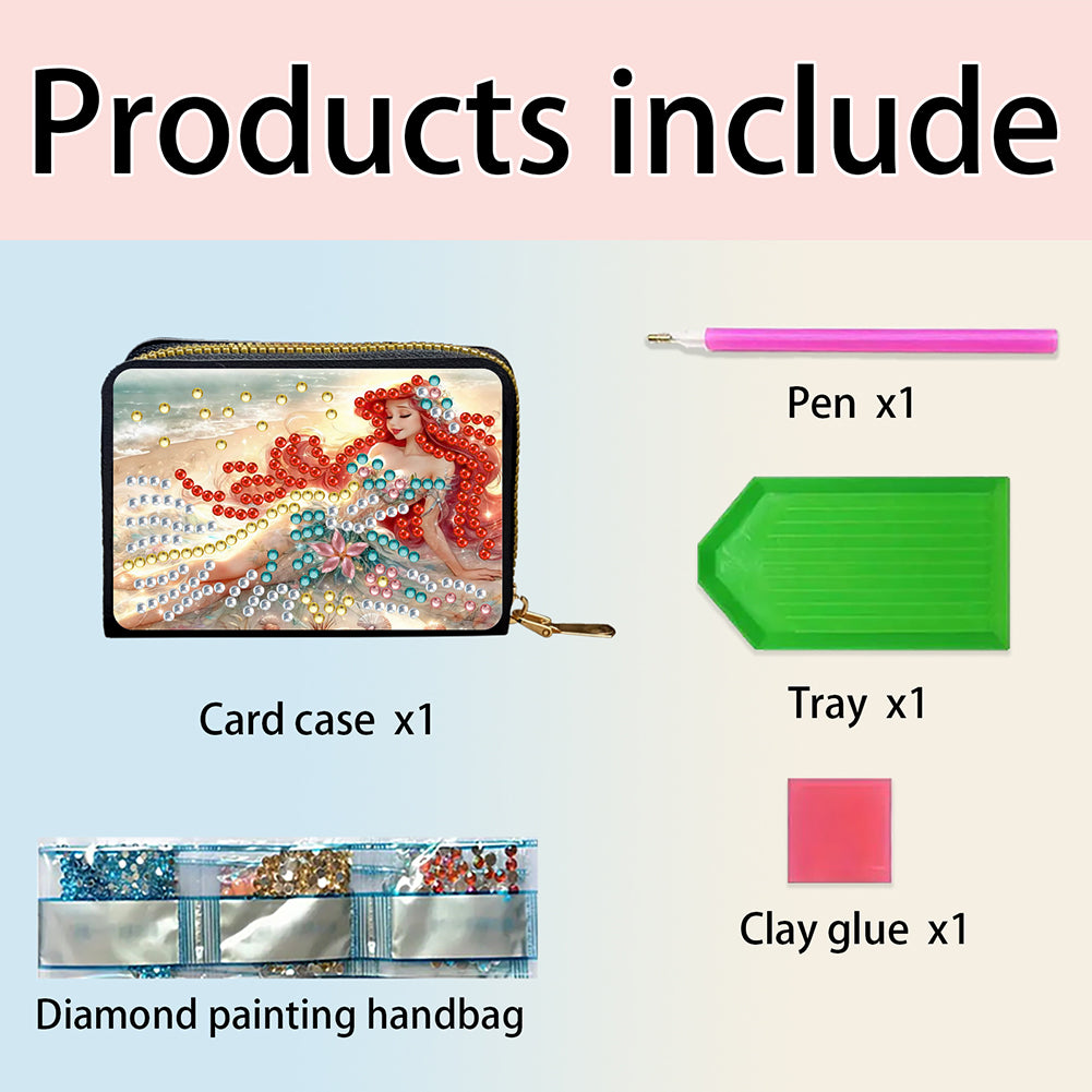 Diamond Painting Card Holder Coin Purse Diamond Art Wallet Pouch Gifts for Women