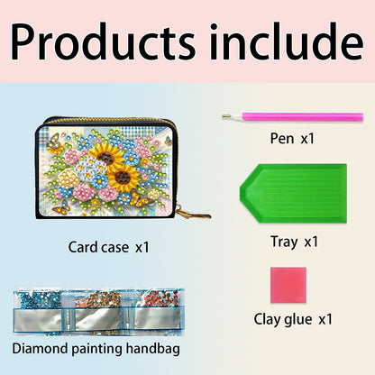 Diamond Painting Card Holder Coin Purse Diamond Art Wallet Pouch Gifts for Women