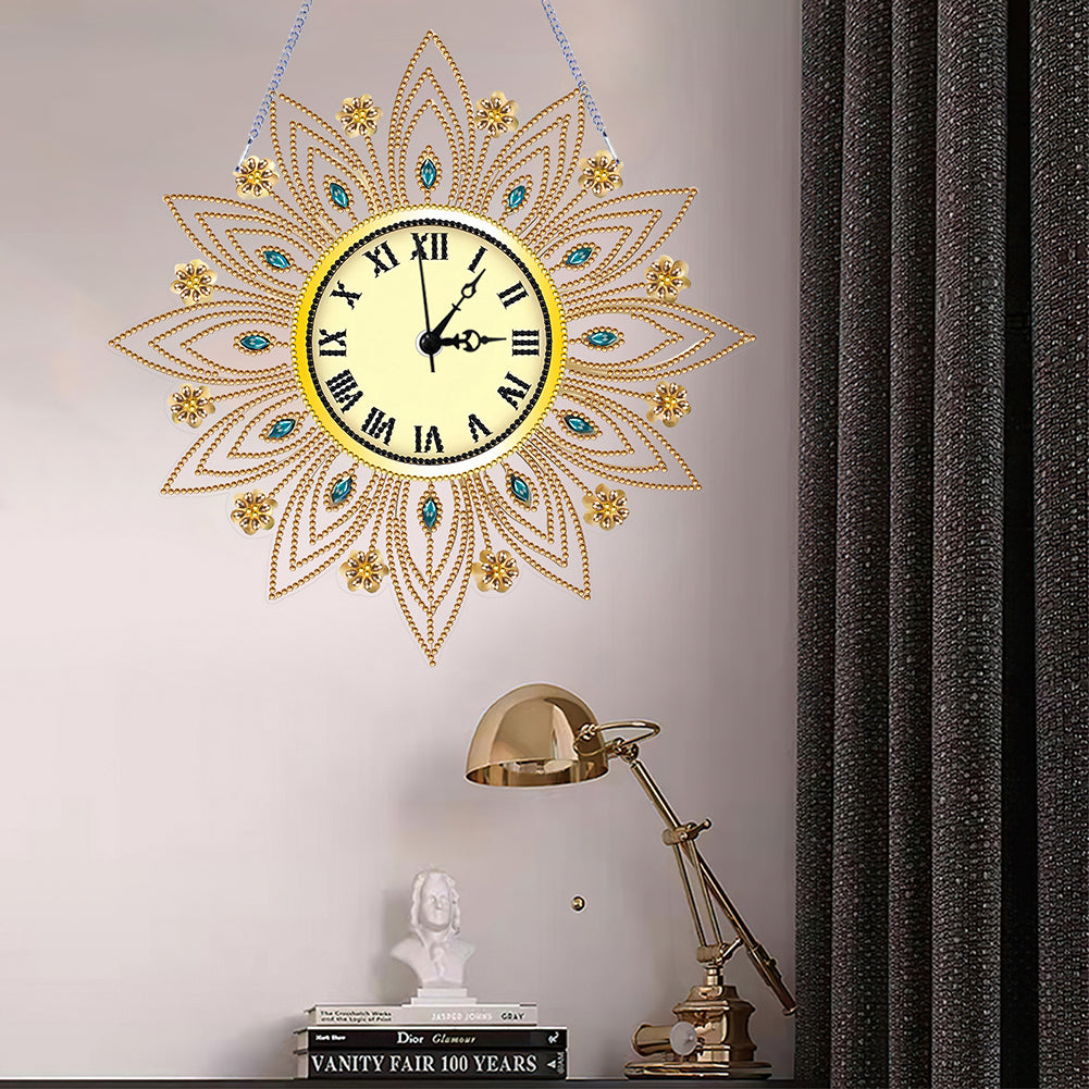 DIY Diamond Painting Clock Kits Diamond Art Clock Ornaments Kit Home Wall Decor