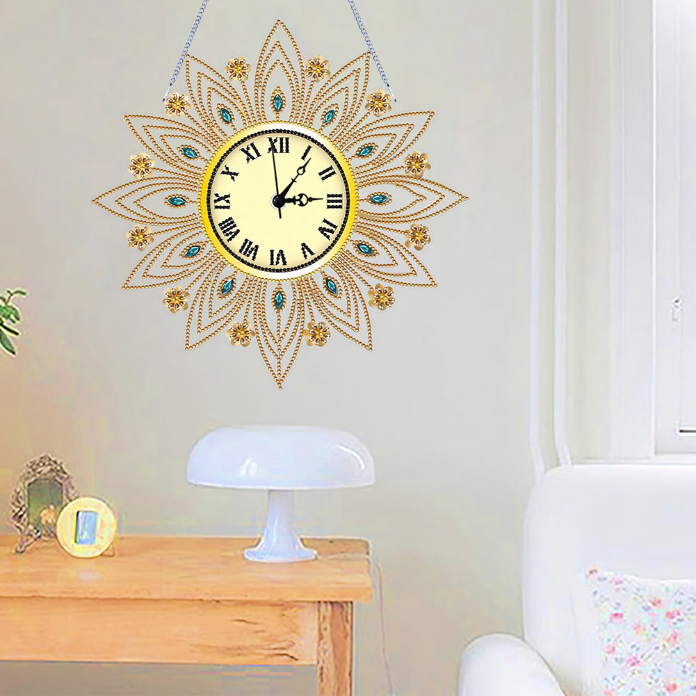 DIY Diamond Painting Clock Kits Diamond Art Clock Ornaments Kit Home Wall Decor