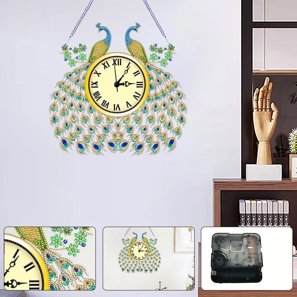 DIY Diamond Painting Clock Kits Diamond Art Clock Ornaments Kit Home Wall Decor