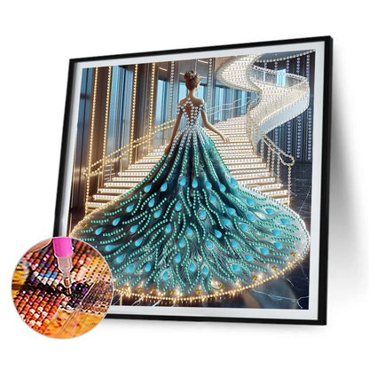4 Pcs Dress Skirt Girl - Special Shaped Drill Diamond Painting 30*30CM