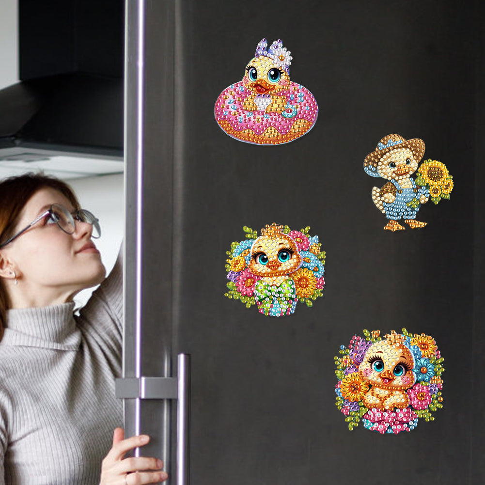6Pcs Diamond Painting Refrigerator Magnets Diamond Art Kits for Adults Beginners