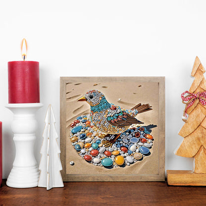 Abstract Pebble Bird - Special Shaped Drill Diamond Painting 30*30CM