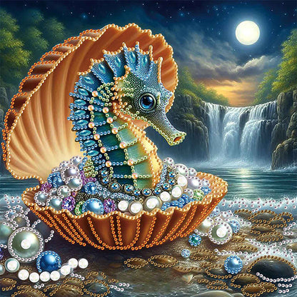Jewelry Seahorse - Special Shaped Drill Diamond Painting 30*30CM