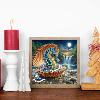 Jewelry Seahorse - Special Shaped Drill Diamond Painting 30*30CM