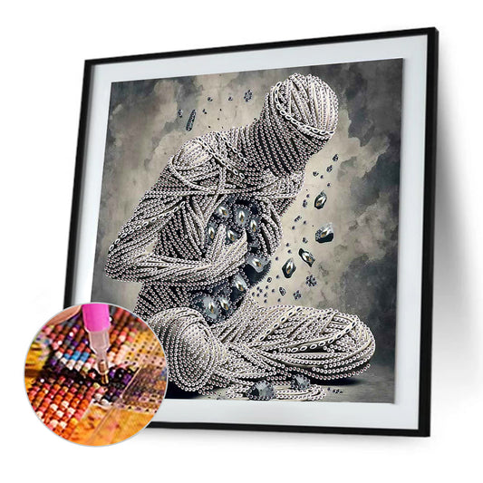 Abstract Art Portrait - Special Shaped Drill Diamond Painting 30*30CM
