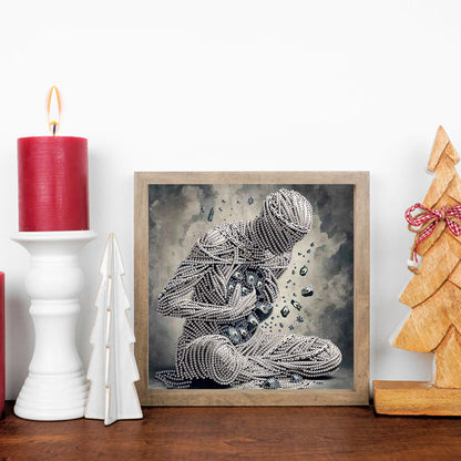 Abstract Art Portrait - Special Shaped Drill Diamond Painting 30*30CM